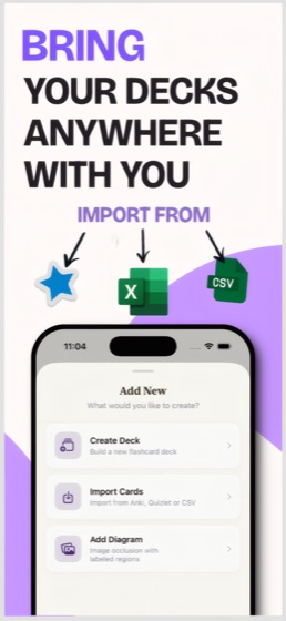 CSV import and card types